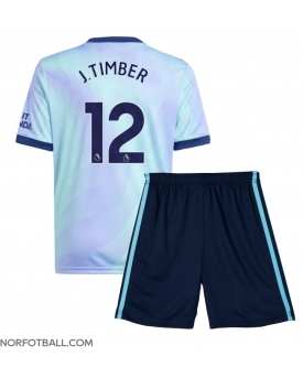 Billige Fotballdrakt Arsenal Jurrien Timber #12 Replika Tredjedraktsett Barn 2024-25 Kortermet (med bukser)